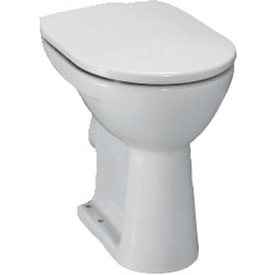 Jika Lyraplus WC au sol surélevé +6 à chasse plate pk avec 4 trous de vis blanc