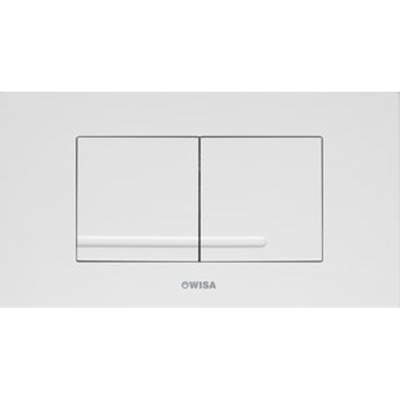Wisa Xt Kantos Plaque de commande frontale/supérieure dualflush chrome brillant