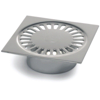 Aquaberg Grille en acier inoxydable pour 182150050 132x132mm incl. garde d'odeurs