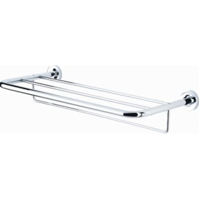 Geesa Luna porte-serviettes avec plateau 60cm chrome