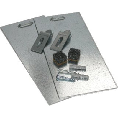 De Beer fixation de miroir invisible – pour miroirs jusqu'à 1,6 m² et 12 kg – lot complet – Gris