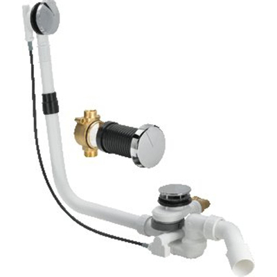 Viega Multiplex trio f vidage de baignoire avec remplissage 725x40 50 chrome
