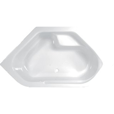 Wisa Anzio baignoire acrylique hexagonale 145x145x44,5cm blanc