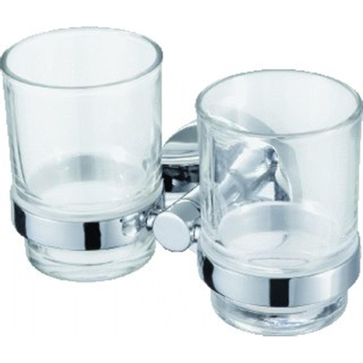 Haceka Pro2000 Support double en verre chrome