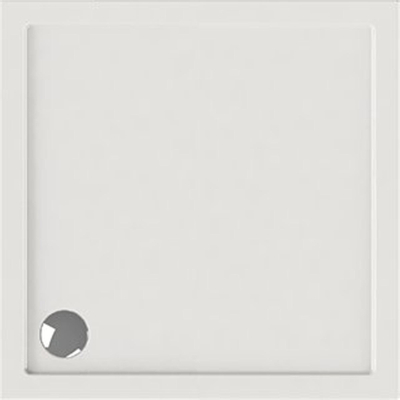 Wisa Maia Receveur de douche 75x75x5cm évacuation 90mm Carré Acrylique Blanc