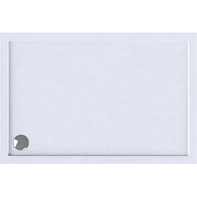 Wisa Maia Receveur de douche 120x100x5cm évacuation 90mm rectangulaire Acrylique Blanc