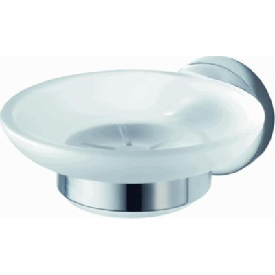 Haceka Kosmos Porte-savon avec insert en verre chrome