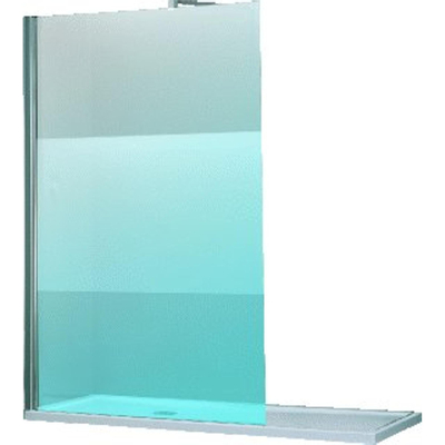 Novellini Giada partie pivotante droite pour douche à l'italienne 37x195cm chrome-bande satinée