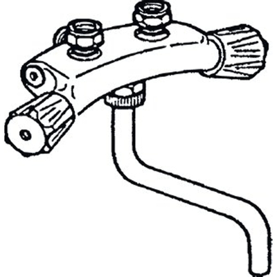 Ithodaalderop LD mitigeur montage murale bec bas chrome 03 00097