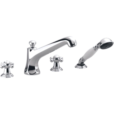 Dornbracht Madison Mitigeur de baignoire 4 trous 225mm avec inverseur avec garniture avec bec laiton