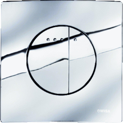 Wisa Enyo panneau de commande double chasse DF chromé brillant