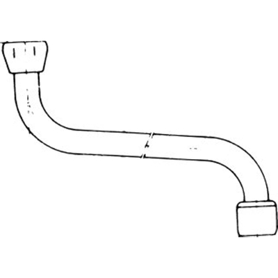Venlo bec orientable vers le bas avec régulateur de jet 1/2x130mm chrome
