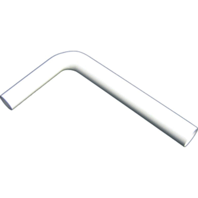 Wisa fall pipe bend 38x21cm white