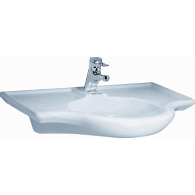 Laufen Libertyline Lavabo ergonomique 80x55cm 1 trou de robinet Blanc