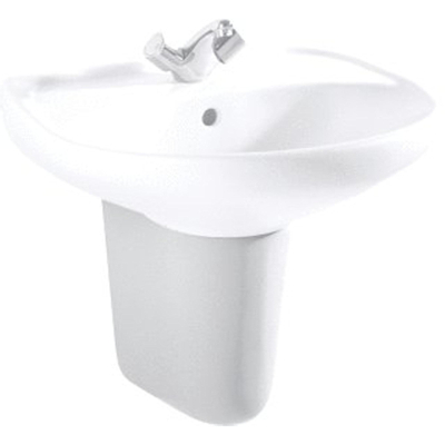 Jika Universal Cache-siphon H34xL23.5xP27cm Céramique Blanc