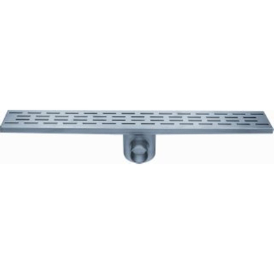 Easy Drain Fixt caniveau de douche plaque simple avec siphon 9,8x90cm sortie latérale 50mm inox