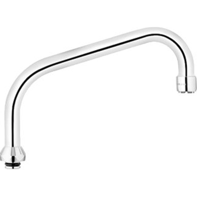 Kludi Bec pour robinetterie sanitaire 3/4 inch avec bec orientable Chromé brillant