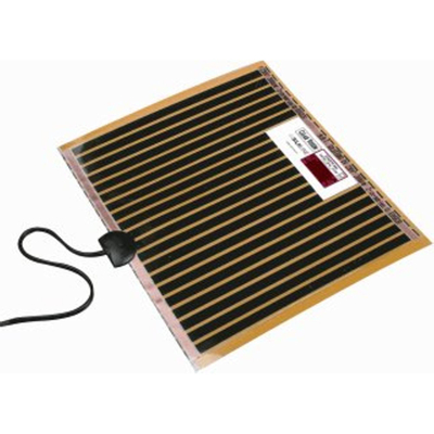 Silkline Clear Vision chauffage de miroir (anti-buée) – 52,4 x 52,4 cm – 50 W – film autocollant – Noir