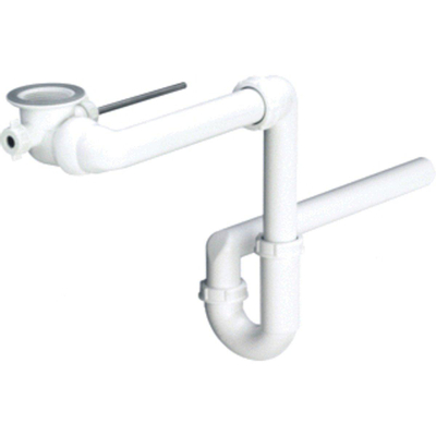Viega Siphon de meuble 1 1/4"X32 mm. avec bonde Chrome Blanc