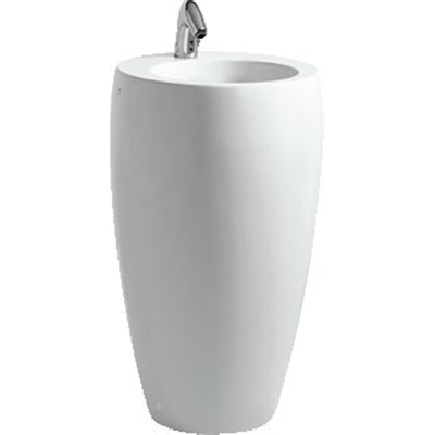 Laufen Alessi one lavabo à poser avec siphon 53x53cm avec 1 trou pour robinet avec lcc blanc
