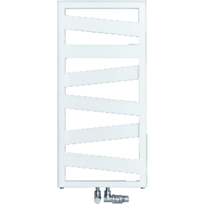 Zehnder Ribbon Radiateur sèche-serviettes 156,7x50cm 621 watts Acier Blanc brillant