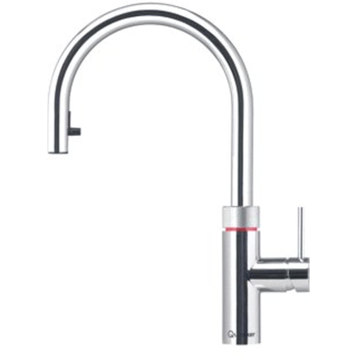 Quooker FLEX Robinet à eau bouillante mousseur extractible et bec rotatif sans réservoir Chrome