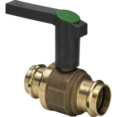 Viega Easytop Robinet à boisseau sphérique SC DN15 PN16 avec embouts à sertir bronze
