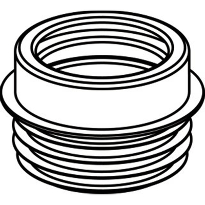 Wisa NKS Manchon d'évacuation WC L9cm Plastique Blanc