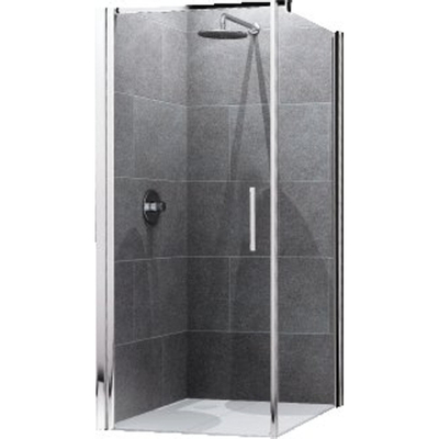 Novellini Giada paroi fixe F 84/87x195cm profil blanc et verre transparent