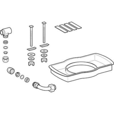 Geberit AquaClean wateraansluitset - 4000 standaard