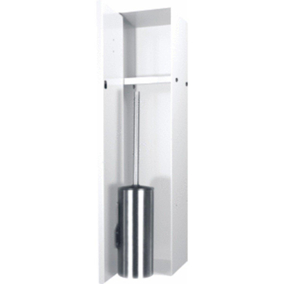 Looox Ensemble brosse de toilette fermée - 14,5x61x14cm - carrelable - blanc CL8W