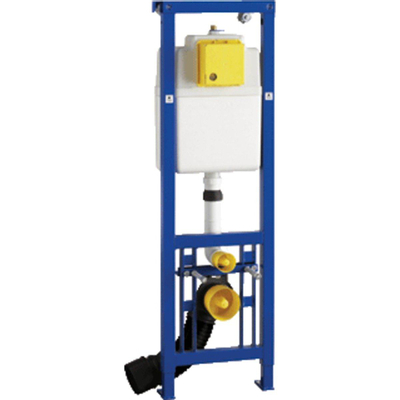 Wisa XS Vario inbouwreservoir - 130cm - in hoogte verstelbaar - frontbediening - blauw