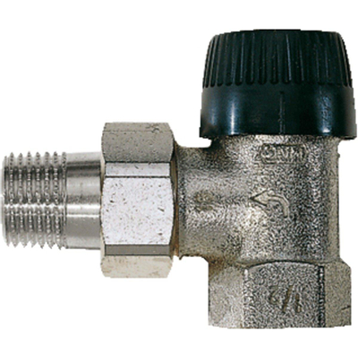 Honeywell Ultraline robinet thermostatique de radiateur boîtier intérieur 1/2 coudé Kvs 0,62 m3 h
