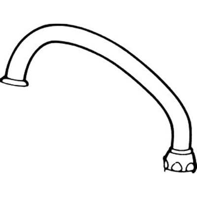 Ideal Standard Pièces détachées bec verseur orientable supérieur 1/2"x300mm chrome