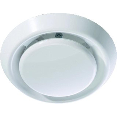 Duco Grille de ventilation ronde Plastique Blanc