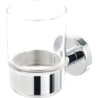 Geesa Nemox Glashouder glaschroom - met glas - chroom