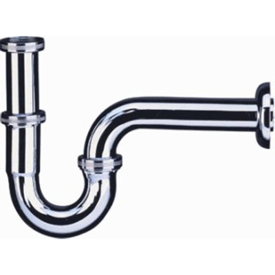 Kludi Siphon 1.1/4inch avec rosace inclus tube mural Laiton Chrome