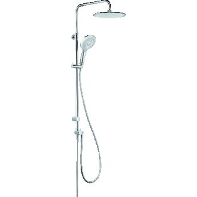 Kludi Freshline colonne de douche sans vanne de douche avec douche de tête ø25cm et douchette à main 3s avec flexible de douche 160cm chrome