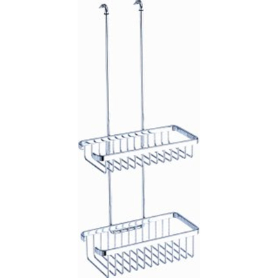 Geesa Basket Douche étagère suspendue double 26,5 cm Chrome