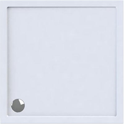 Wisa Maia receveur de douche h5xb100xl100cm vidange 90mm carré acrylique blanc