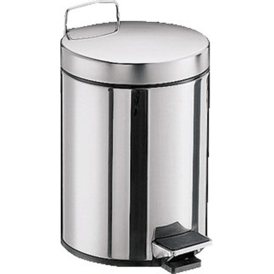 Emco System 2 poubelle ronde en acier inoxydable