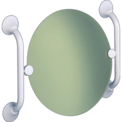Handicare Linido garniture pour miroir basculant acier inoxydable blanc