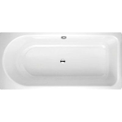 Bette Ocean Baignoire 170x75cm 52cm avec trou rectangulaire avec trop-plein Acier émaillé Blanc