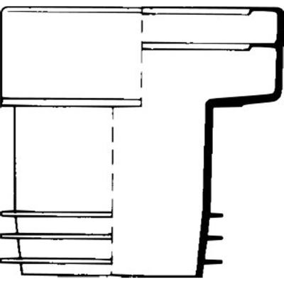 Wisa Raccord d'évacuation WC n°8 excentrique décalage 20mm blanc