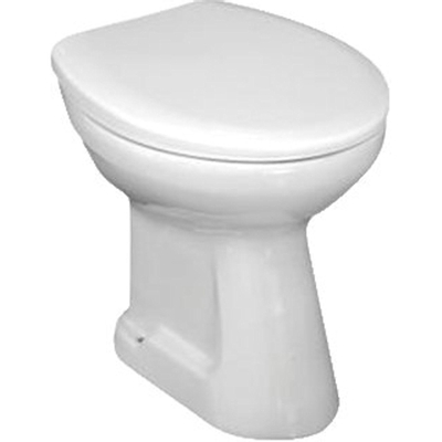 Jika Euroline cuvette de WC à poser à chasse profonde avec sortie verticale centrale 46.5x36.5x40cm blanc
