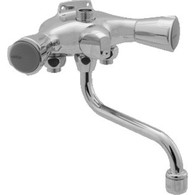 Venlo Nimbus II Messing Eco robinet de douche bloc avec inverseur et sortie vers le bas chrome
