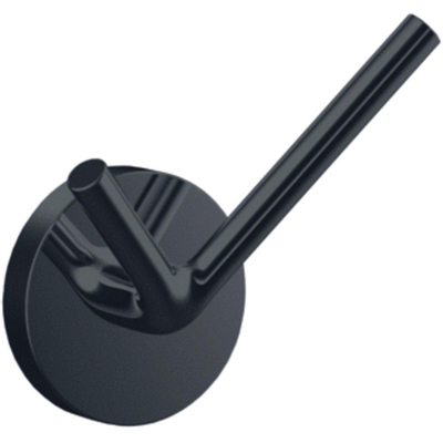 Emco Round Handdoekhaak - 4x4cm - dubbel - zwart