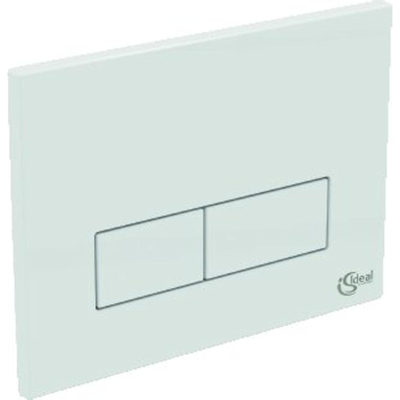 Ideal Standard plaque de commande rectangulaire double chasse blanc