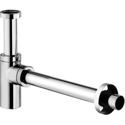 Kludi design siphon bouteille 5/4 avec tube mural 35cm et rosace chrome