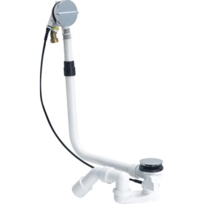 Viega Multiplex Multiplex Trio Visign MT3 vidage de baignoire et remplissage combinaison de trop-plein avec bonde 40/50x725mm complet